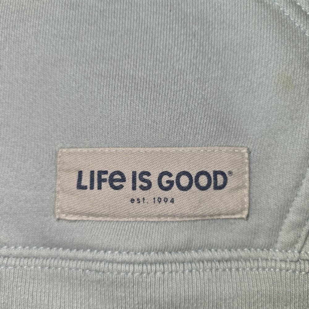 Life Is Good Men XL Pickleball Hoodie 100% Cotton Keep It Simple Blue Sweatshirt - Picture 3 of 9